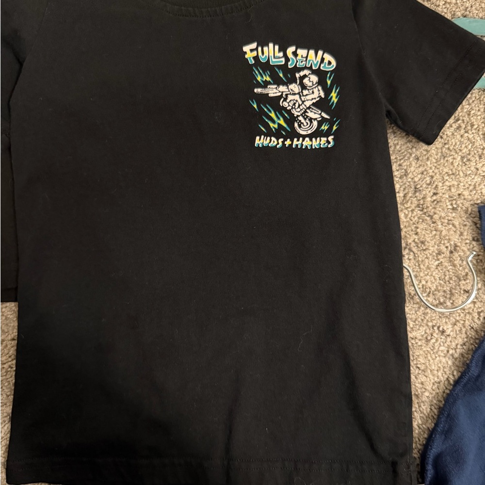 Kids Black Graphic Tee